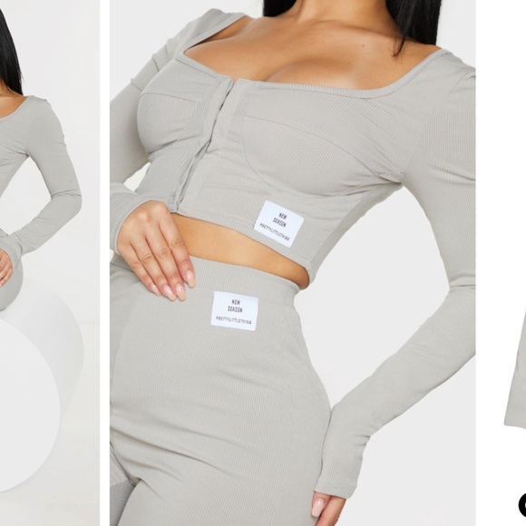 Ribbed Crop Top & leggings set - Picture 4 of 10